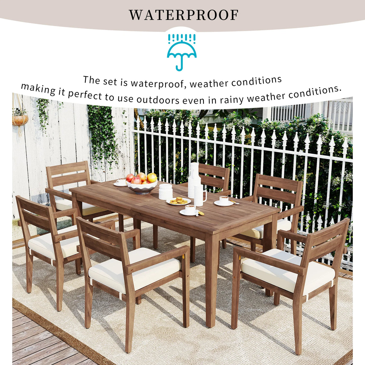 7 Piece Outdoor Dining Set - Furniture Home Direct
