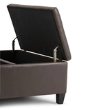 Ellis - Coffee Table Storage Ottoman Contemporary Design - Furniture Home Direct