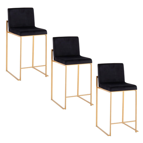 Fuji - Contemporary High Back Stylish Counter Stool - Furniture Home Direct