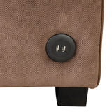 66.5" Upholstered Loveseat With Pull Out Bed, Two Throw Pillows, Dual USB Charging Port and Adjustable Backrest - Brown - Furniture Home Direct