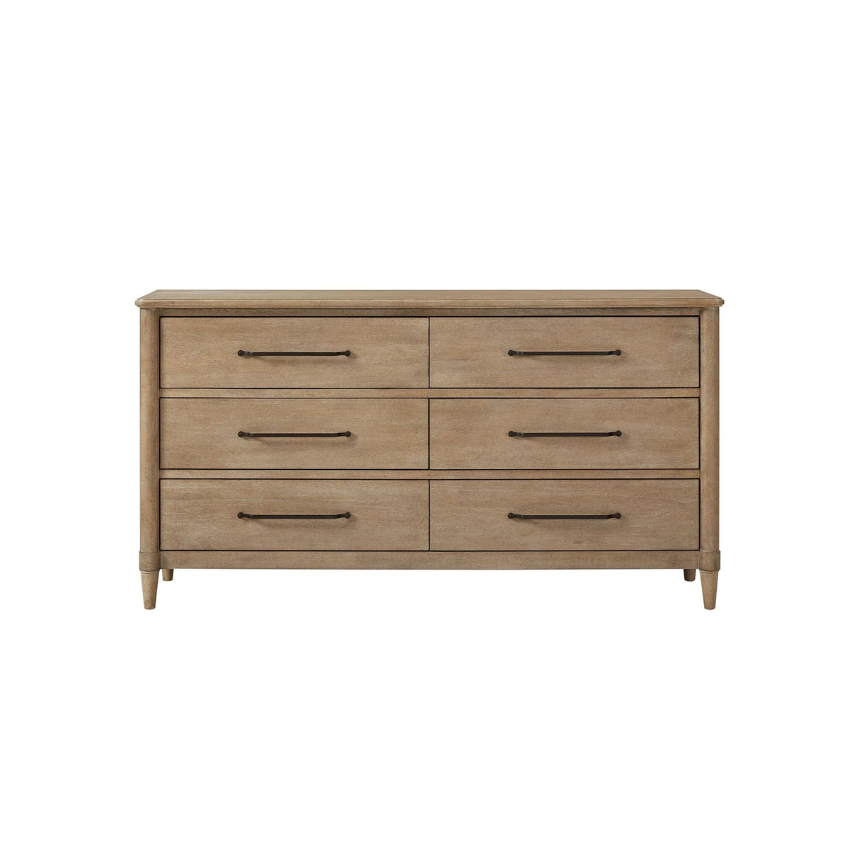 Casual 6 Drawer Dresser - Sand - Furniture Home Direct