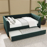 Upholstered Tufted Daybed With Trundle - Furniture Home Direct