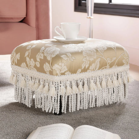 Fiona - Handcrafted Accent Footstool Ottoman - Furniture Home Direct