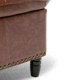 Emily - Storage Ottoman - Cognac - Furniture Home Direct