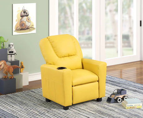 Marisa - PU Leather Kids Recliner Chair With Cupholder - Furniture Home Direct