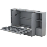 Murphy Bed With Shelves, Drawers And USB Ports - Furniture Home Direct