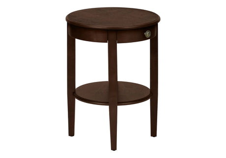 Accent Table, 2 Tier, Transitional - Espresso - Furniture Home Direct