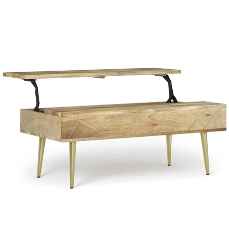Jager - Lift Top Coffee Table Handcrafted - Furniture Home Direct