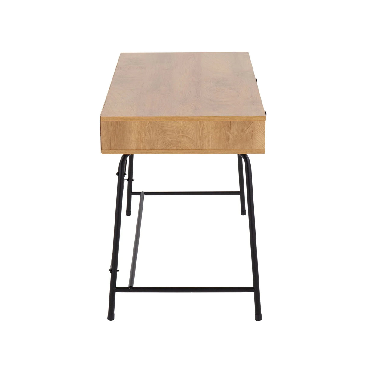 Casper - Industrial Desk - Black / Brown - Furniture Home Direct