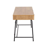 Casper - Industrial Desk - Black / Brown - Furniture Home Direct