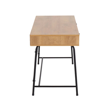 Casper - Industrial Desk - Black / Brown - Furniture Home Direct