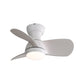 23" Bedroom Ceiling Fan With 3 Color Dimmable 3 ABS Blades Remote Control Dc Motor Black With 18W Led Light - Furniture Home Direct