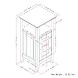 Acadian - Floor Storage Cabinet - Pure White - Furniture Home Direct