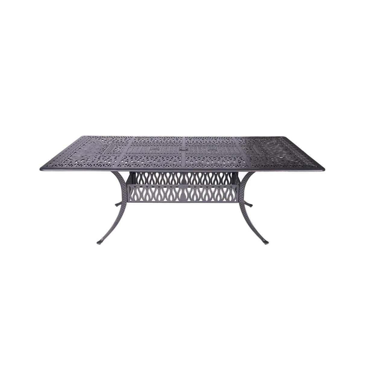 Rectangular Long Dining Set With Sunbrella Cushions - Furniture Home Direct