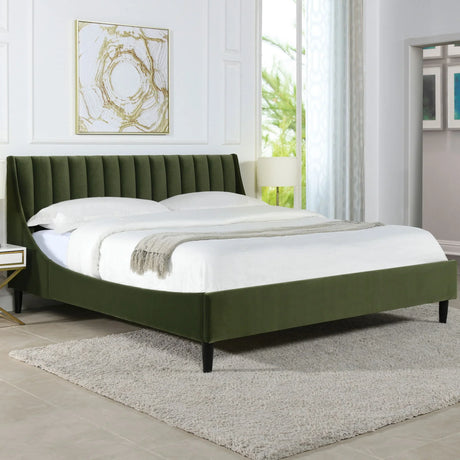 Aspen - Vertical Tufted Modern Headboard Platform Bed Set - Furniture Home Direct