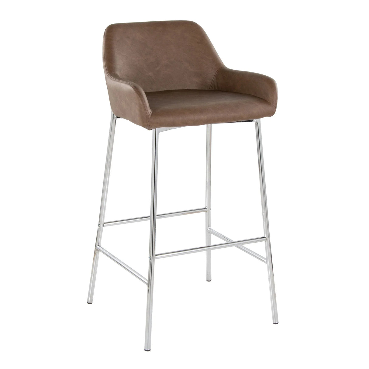 Daniella - Contemporary Fixed Height Barstool (Set of 2) - Furniture Home Direct