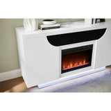Alessia - Electric Fireplace With Multi Color LED And Flame Settings - Furniture Home Direct