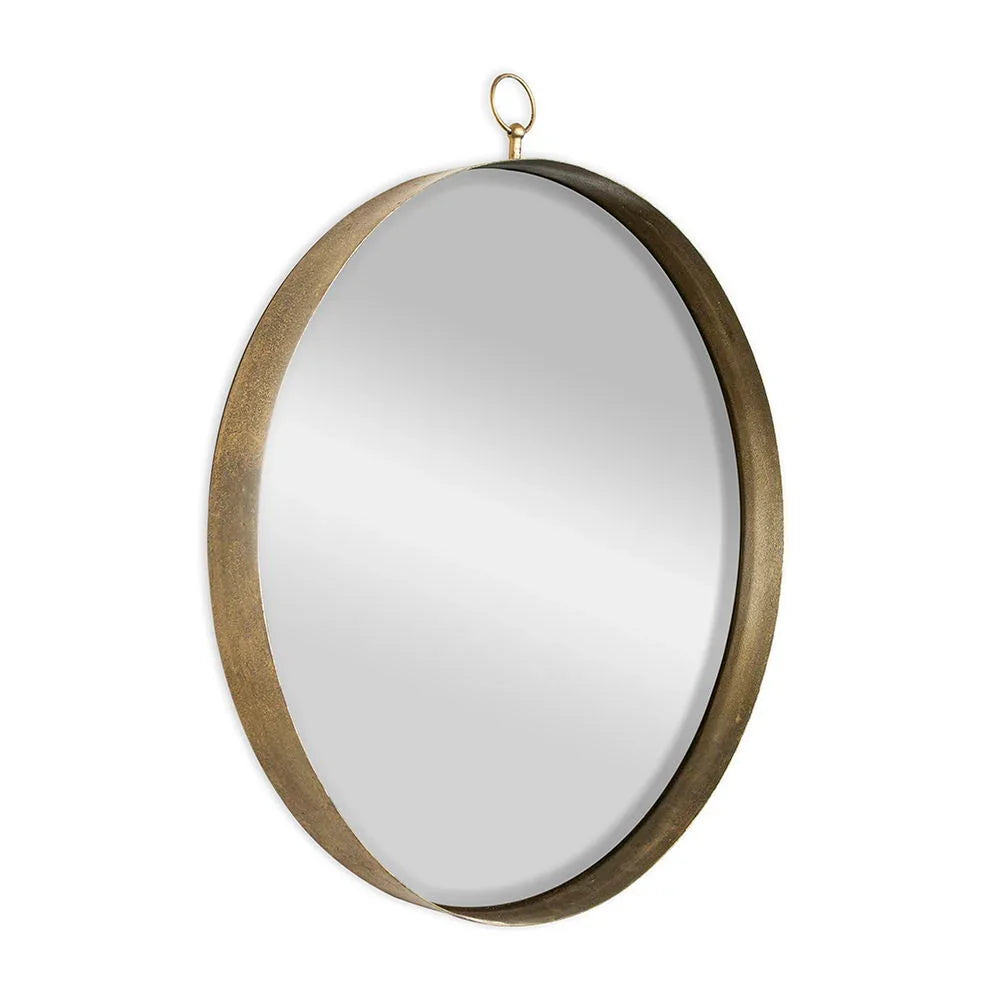 Round Mirror, Circle Mirror With Iron Frame For Living Room Bedroom Vanity Entryway, Hallway - Furniture Home Direct