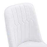 4 Modern Dining Chairs - White - Furniture Home Direct