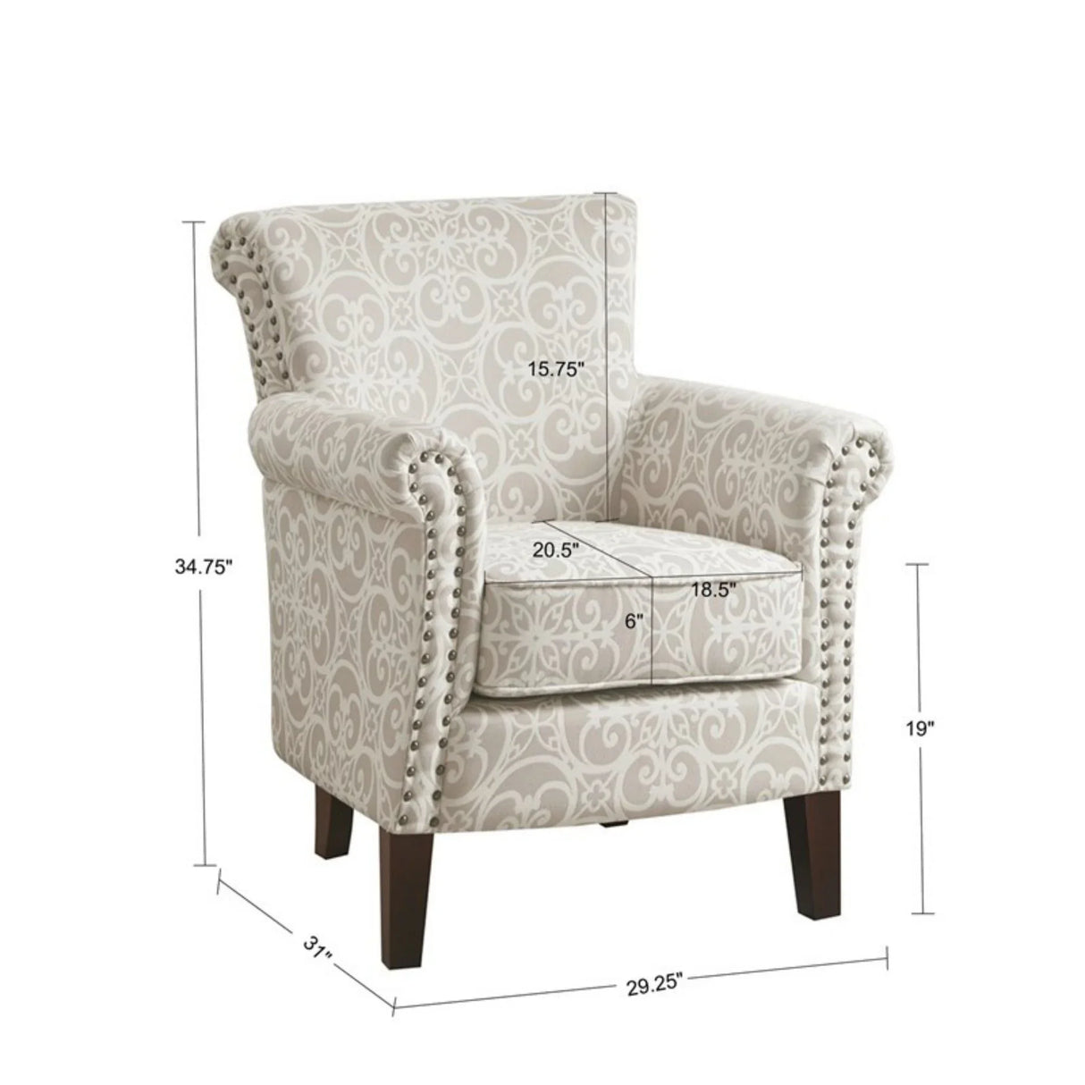 Brooke - Tight Back Club Chair - Furniture Home Direct