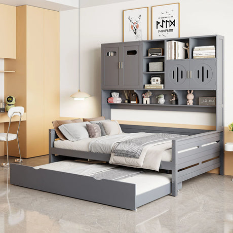 Daybed With All-In-One Cabinet And Shelf - Furniture Home Direct
