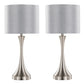 Lenuxe - Contemporary Table Lamp Built In USB Port (Set of 2) - Furniture Home Direct