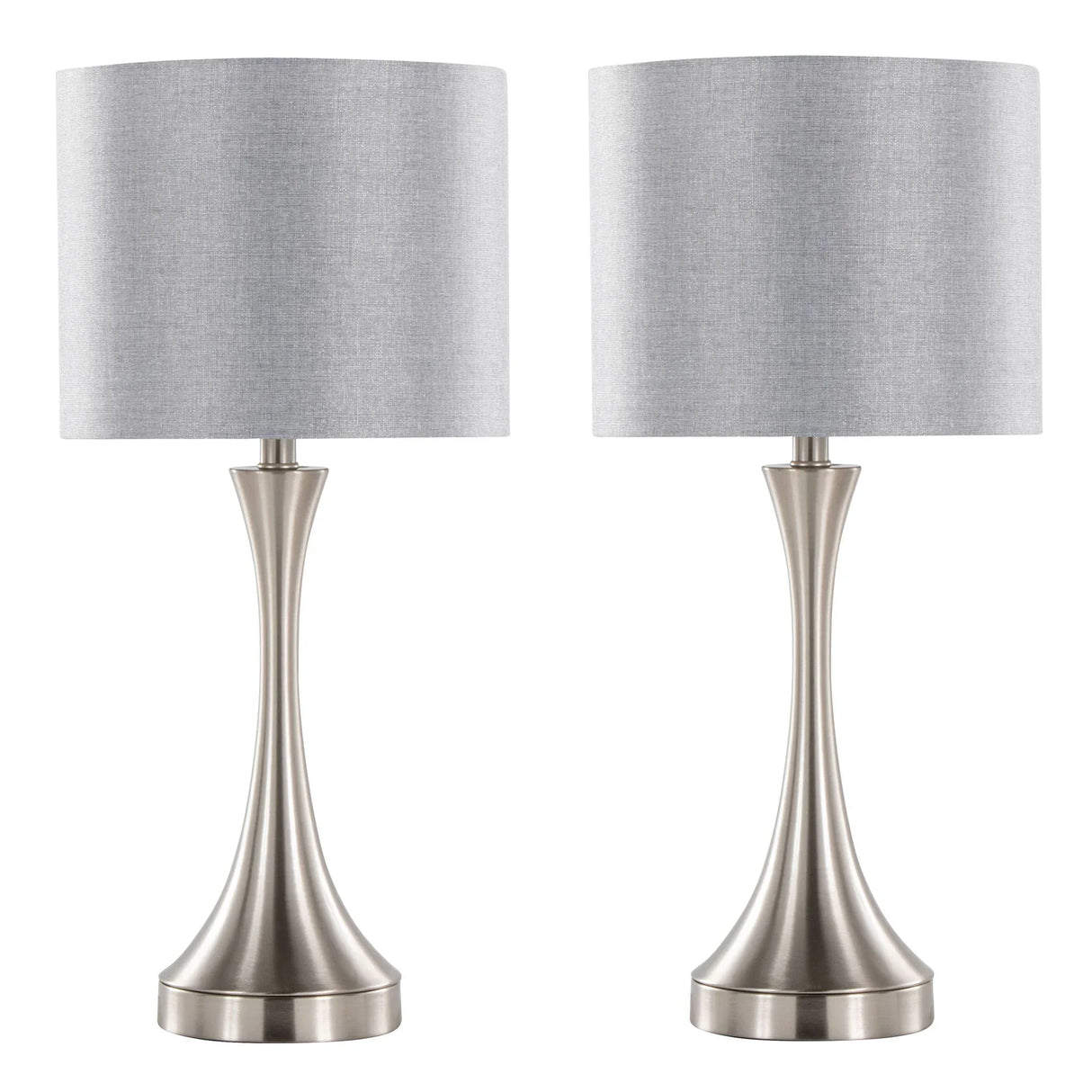 Lenuxe - Contemporary Table Lamp Built In USB Port (Set of 2) - Furniture Home Direct
