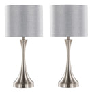 Lenuxe - Contemporary Table Lamp Built In USB Port (Set of 2) - Furniture Home Direct