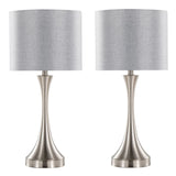 Lenuxe - Contemporary Table Lamp Built In USB Port (Set of 2) - Furniture Home Direct