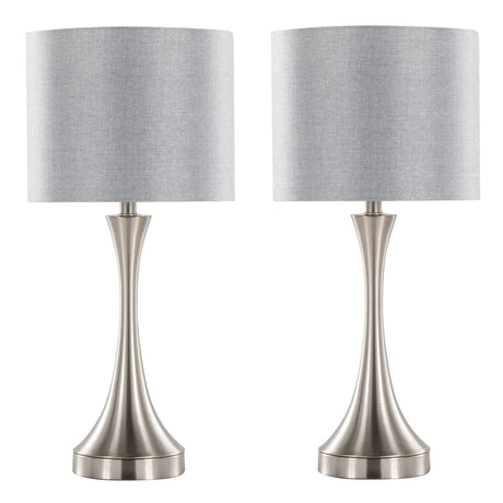 Lenuxe - Contemporary Table Lamp Built In USB Port (Set of 2) - Furniture Home Direct