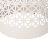 Outdoor Side Table with Flower Design - Furniture Home Direct