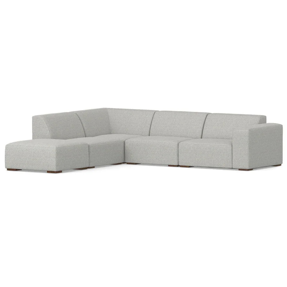 Rex - Handcrafted Sectional Sofa And Ottoman - Furniture Home Direct