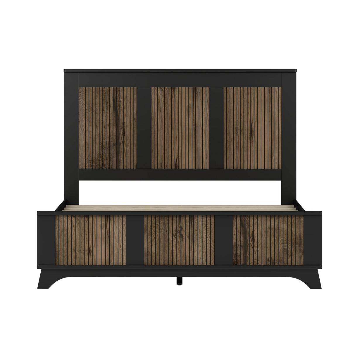 Queen Bed Set With Dresser And Two Nightstands Black - Furniture Home Direct