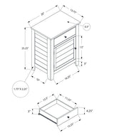 Accent Nightstand, Storage Drawer, Transitional - Furniture Home Direct