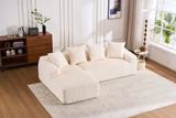 Combined 3 Seater Sofa With 4 Pillows - Furniture Home Direct