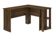 Computer Desk, Home Office, Corner, Storage Shelves, L Shape, Laptop, Contemporary & Modern - Walnut - Furniture Home Direct