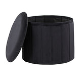 Lindsey - Contemporary / Glam Folding Storage Ottoman - Furniture Home Direct