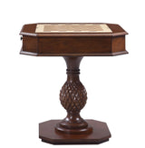 Bishop - Reversible Chess Checker Game Table With Game Tray (Chess Fingures Not Included) - Cherry - Furniture Home Direct