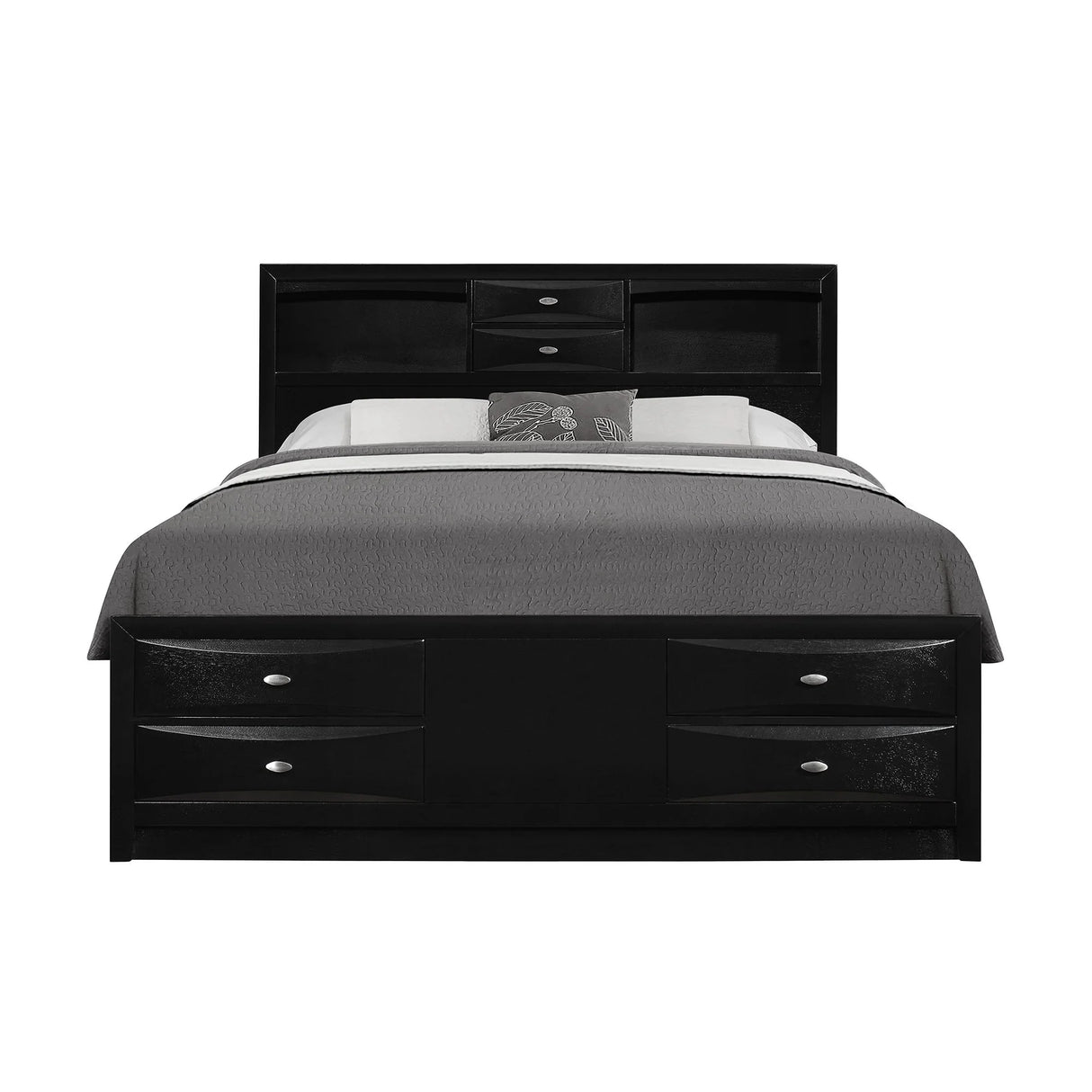 Lucille - Bed With Storage And Bookcase Headboard - Furniture Home Direct