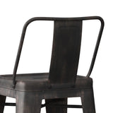 Rayne - Curved Back Metal Stool (Set of 2) - Furniture Home Direct