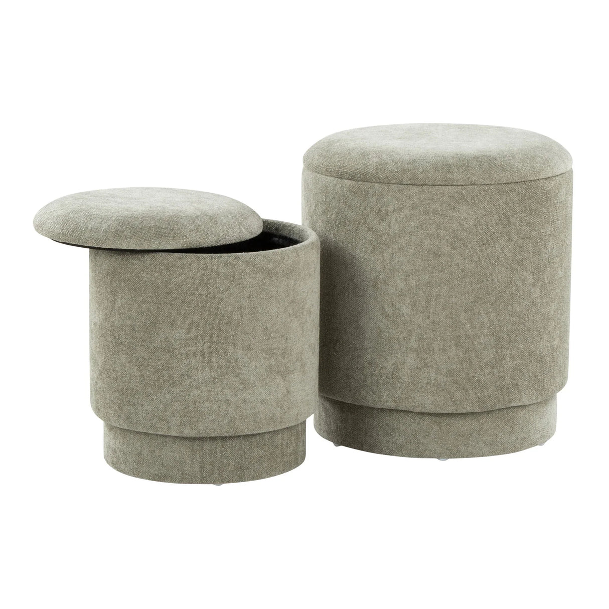 Marla - Upholste Contemporary Ottoman Set - Furniture Home Direct