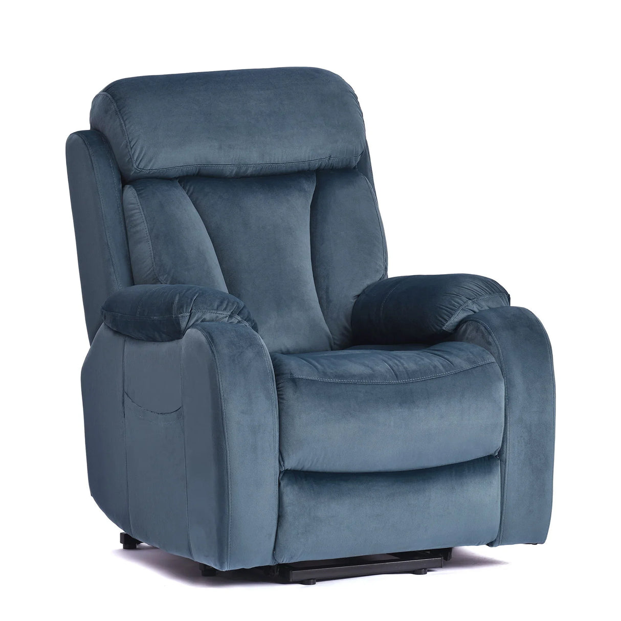 Power Lift Chair Recliner With Remote Control - Navy Blue - Furniture Home Direct