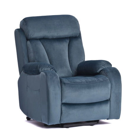 Power Lift Chair Recliner With Remote Control - Navy Blue - Furniture Home Direct
