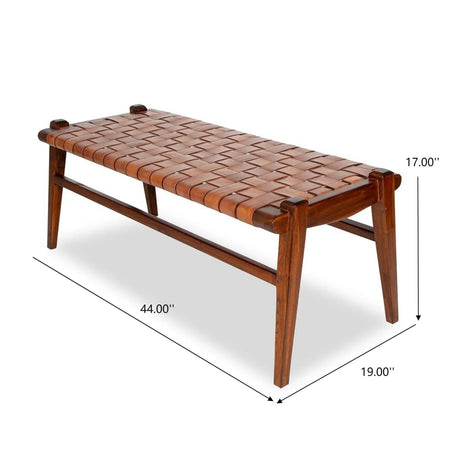 Cody - Bench - Brown / Tan - Furniture Home Direct