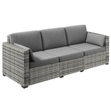 Wicker Outdoor Sofa - Gray - Furniture Home Direct