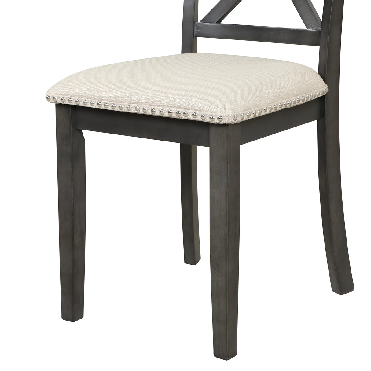Dining Set Marble Table With Upholstered Chairs Gray - Furniture Home Direct