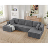 Modern Minimalist U - Shape Modular Sectional Sofa - Furniture Home Direct