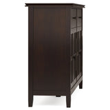 Artisan - Large 4 Door Sideboard Buffet - Dark Chestnut Brown - Furniture Home Direct
