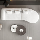 Modular Stationary Sofa - White - Furniture Home Direct