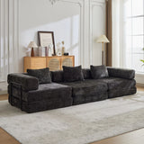 Convertible Floor Sofa Bed, Boneless Modular Sectional Sofa For Living Room